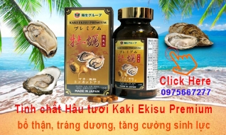 TINH CHẤT HÀU TƯƠI NHẬT BẢN - KAKI EKISU PREMIUM  - BỔ THẬN, TRÁNG DƯƠNG, TĂNG CƯỜNG SINH LỰC